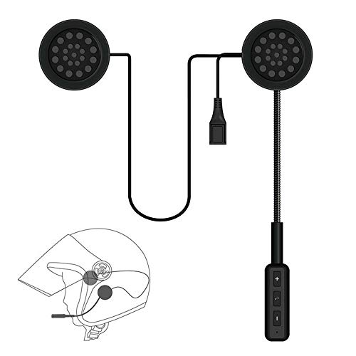 Motorcycle Helmet Headset, LEEGOAL Wireless Stereo Motorcycle Bluetooth 4.1 Helmet Headset, Wide Compatibility 8 Hours Working Time Bicycle Helmet Headphones with Hands-Free Speakers (1#)
