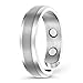 Smarter LifeStyle Elegant Titanium Magnetic Ring for Men and Women - Magnetic Titanium Ring (Silver | Size: 10)