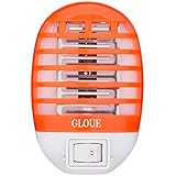 GLOUE Bug Zapper Electronic Insect Killer,Mosquito Killer Lamp,Eliminates Most Flying Pests! Night Lamp (Orange)
