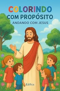 Livro Andando com Jesus : para crianças : Livro para colorir