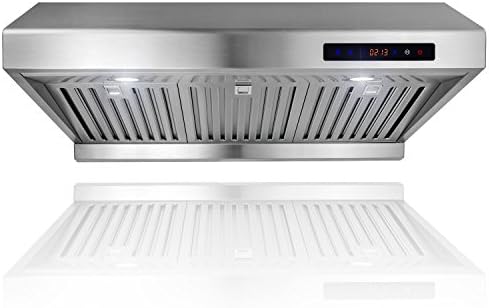 New GTC New 30" Under Cabinet Stainless Steel Range Hood Powerful Ventilation