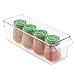 mDesign Kitchen Cabinet Organizers, Storage for Fridge, Freezer, Pantry (Set of 3) - Clear