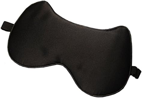Premium Soft Silk Eye Sleep Mask Cover, Blockout Light for Perfect Bedtime sleeping, Shift Work, Naps for Men, Women and Kids, Pack of 1 (Black)