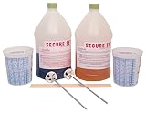 Secure Set - 5 Post Kit - Commercial Grade -1 Gallon. Fast, Secure & Safe Concrete Alternative for Easy Fence Post Installation.