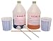 Secure Set - 5 Post Kit - Commercial Grade -1 Gallon.  Fast, Secure & Safe Concrete Alternative for Easy Fence Post Installation.