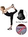 ABUSA Cotton Yoga Capri Pants Women's Tummy Control Workout Leggings Non See-Through Fabric M Black