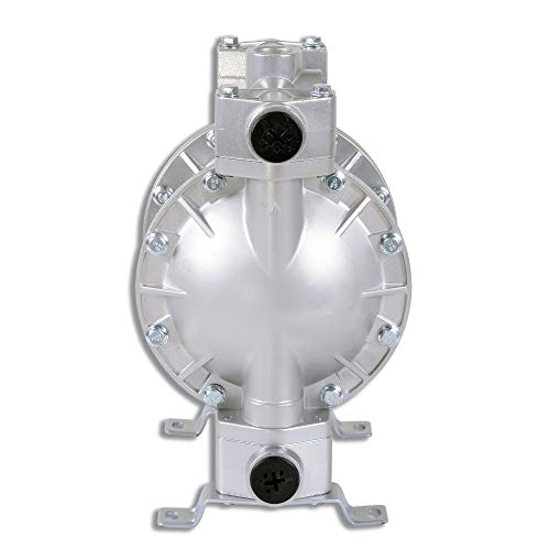 Fuelworks Double Diaphragm Transfer Pump 1" Nitrile/NBR/Buna-N - 24GPM / 90LPM Heavy Duty Aluminium Air Operated Pneumatic for Diesel, Grease, Kerosene & Oil - Thumbnail 3