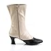 Funtasma Women's Victorian-123 Boot, Cream/Black Polyurethane, 10 M US