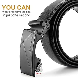 BOSTANTEN Mens Belt Leather Ratchet Dress Belt with