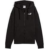 PUMA Womens Essentials No. 1 Logo Comfort Hoodie Athletic Outerwear Casual - Black