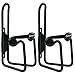 DIMPLES EXCEL Water Bottle Cages, Bike Bicycle Lightweight Water Bottle Holder Cages Brackets (2 Pack (Black + Black))