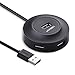 4 Port USB 2.0 Hub Black