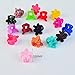 60 Pcs Petal Hair Clips, Bantoye Girls Beautiful Mini Flower Hair Clips Hair Accessories for Girls and Women, Random Color