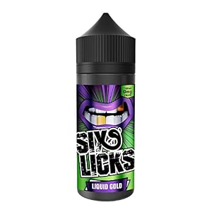 Sixs Licks E-Liquid 100 ml 0 mg Liquid Gold