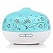 BESTEK Essential Oil Diffuser,300ml Glass Aroma Diffuser Ultrasonic Cool Mist Humidifier with changing Colored LED Lights, Waterless Auto Shut-off and Adjustable Mist mode