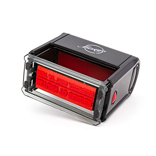 Return to Sender NOT at This Address - Miseyo Self Inking Rubber Stamp - Red Ink - Large Size (2 Refill Ink pad Included)