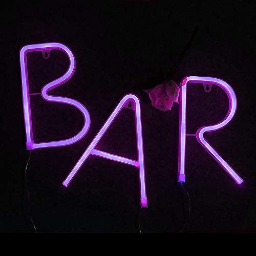 Light Up LED Neon Letter Signs Wall Decorative Neon Lights Purple Alphabet Marquee Letter Lights for Birthday Wedding Party Decor - K
