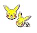 Pokemon Character Stud Earrings (Pikachu Face)