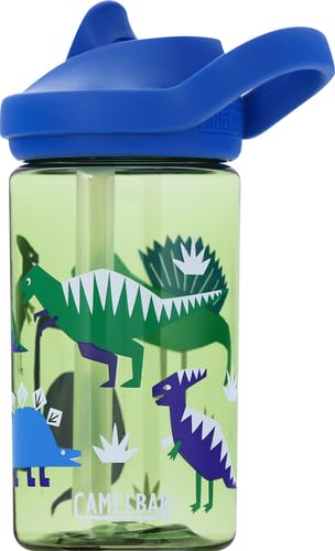 CamelBak Eddy+ Kids Bite Valve Straw Tritan Renew Water Bottle Green, 14oz - view 2