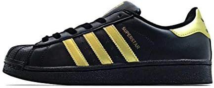 adidas superstar black and gold