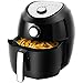Air Fryer, 5.8 Quarts Air Fryers w/Accessories Cookbook, Grill Rack and Tongs Black