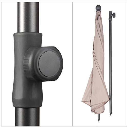 Sekey Sonnenschirm| Strandschirm für Balkon Garten & Terrasse | Neigungswinkel und Höhe verstellbar,UV-Schutz bis UPF 50… – Bild 6