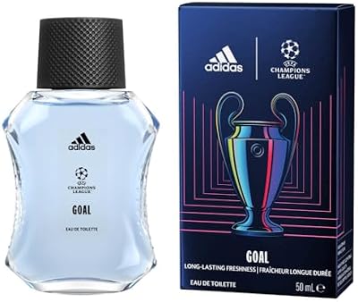 UEFA Champions League Goal Edition Eau de Toilette, langanhaltend frischer, grüner Fougère Duft mit natürlichen ätherischen Ölen für Männer, 50ml