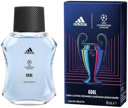 UEFA Champions League Goal Edition Eau de Toilette, profumo di fougère verde a lunga durata, con oli essenziali naturali per uomo, 50 ml