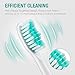 Replacement Toothbrush Heads for Sonic Rechargeable Electric Toothbrushes, 7x More Plaque Removal, End-rounded Soft Bristles, Comfortable & Efficient Clean Teeth, Perfect for Adults, White(4 Pack)