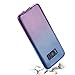 Galaxy S8 Plus Case, LONTECT Soft TPU Crystal Clear Slim 360 Degree Full Body Protective Cover Case for Samsung Galaxy S8 Plus - Blue Purple