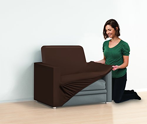 IdeaWorks Stretch Chair Cover - Brown, 1 Cushion