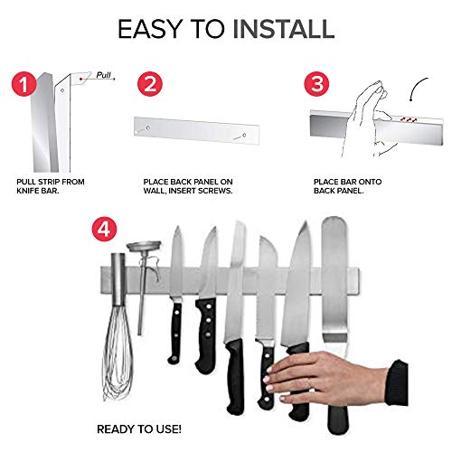 Modern Innovations 16 Inch Magnetic Knife Bar - Image 6
