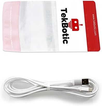 tekbotic PunchFlow+ USB C cable 10ft - Type C to USB A 3.0 charging and high-speed transfer (White | Braided)