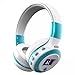 Wireless Headphones, ELEGIANT On Ear Wireless Headset Foldable with Mic FM Radio Micro SD Card Slot Wired and Wireless Headphones for iPhone 8 7 6S 6/Android Phones/Laptop/ PC White & Blue