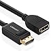 UGREEN 6FT DP Extention Cable DisplayPort Male to Female Audio Video Cable with Gold Plated Connectors Supports 3D 4K 60Hz for PC Host, HP Laptop, Graphics Card and All Your DP Enabled Devices - 1.2V