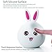 Goline Nursery Night Light, Cute Led Night Light, Kawaii Table Lamp, Bunny Nightlight for Children, Kids Lamps for Bedrooms, Bathroom Decor, Toddler Toys for Girls Age 1, Baby Gril Gifts.(NL011-PK)