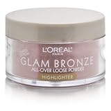 L'Oreal Glam Bronze All-Over Loose Powder Highlighter-ROSE DUSK 0.50 OZ. EACH