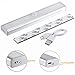 Ammiy Motion Sensor lights Built-in Rechargeable Battery Motion-Sensing LED Strip Night Light with Magnetic Strip, 3 Modes On-Off-Auto, White