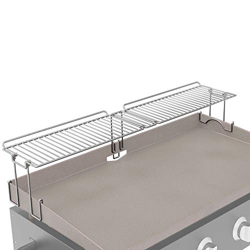 Yukon Glory, New and Improved Steel Griddle Warming Rack, Easily Clips On, Designed to fit 36 inch Blackstone Griddles