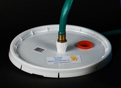 CHEERY CHICKS Chicken Kooler Lid with Garden Hose Attachment Poultry