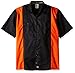 Dickies Men's Big and Tall Short-Sleeve Work Shirt, Black/Orange, 3X-Large