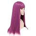 Yuehong Long Straight Anime Adult Fashion Women's Cosplay Wig Party Wig