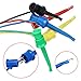 Sumnacon 5 Pcs Multimeter Electrical Test Dual Lead Test Hook Clips - 5 Colors Silicone to Flexible Test Cables for Electronic, Component, Testing Connecting