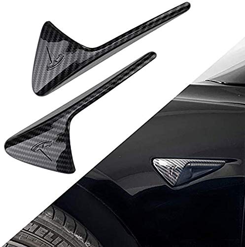 TechHub Turn Signal ABS Plastic Indicator Cover for Tesla Model 3 Y X S | Long Lasting | Durable | Sleek Design (carbon fiber)