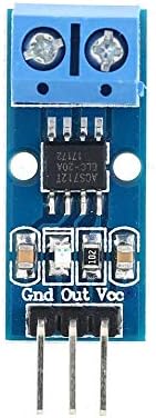 HermosaUKnight Hall Current Sensor Module Mode Board ACS712 20A Hall Effect Model for Arduin-blue