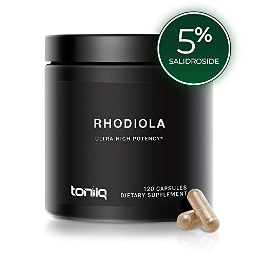 Triple-Strength 600mg Rhodiola Rosea - 120 Capsules - 5% Salidroside Concentrated Extract - The Strongest Rhodiola Supplement Available - Optimal Support for Reduced Stress and Enhanced Energy