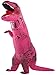 Caringgarden Unisex Jurassic T-Rex Inflatable Costume Dinosaur Fancy Dress Hot Pink Children Size