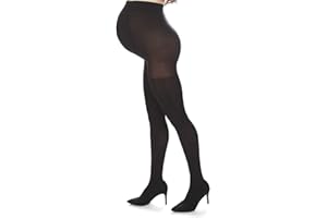 MeMoi Women's Maternity Opaque 80-Denier Tummy-Support Comfort Tights