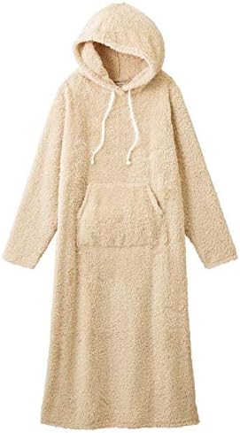Amazon ランジェリーバイジーラ ふんわりモコ ボア ルームウェア マキシワンピース ラウンジウェア あったか レディース ワンピース チュニック 通販