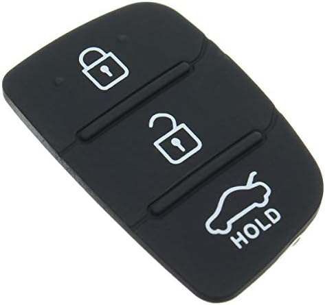 3 Buttons Replacement Rubber Key Case Pad for Hyundai Ix35 Mistra Santa fe i40 i20